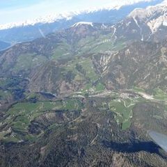 Flugwegposition um 14:48:24: Aufgenommen in der Nähe von 39030 St. Martin in Thurn, Autonome Provinz Bozen - Südtirol, Italien in 3229 Meter